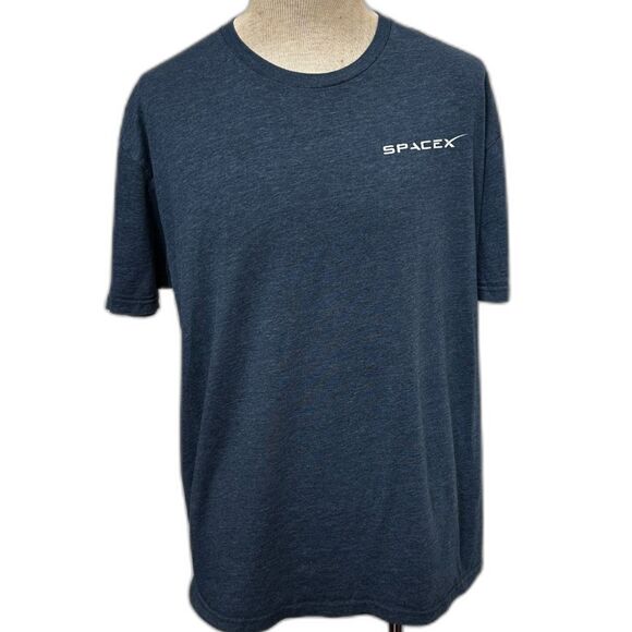 Space X Navy T-Shirt - Men 3X - Picture 1 of 6